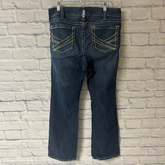 Ariat Women's 34R R.E.A.L. Mid Rise Entwined Boot Cut Jeans Western Cowgirl - Picture 6 of 14